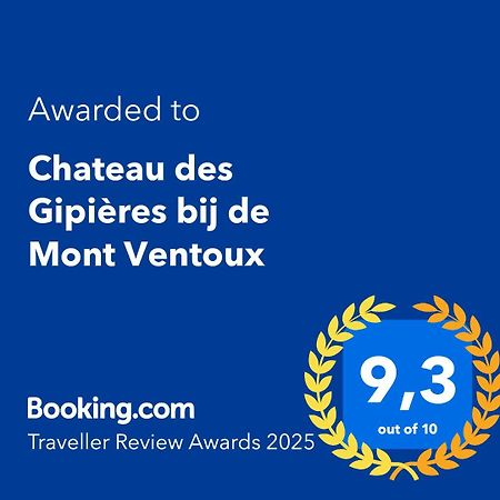 Chateau Des Gipieres Bij De Mont Ventoux Montbrun-les-Bains Bagian luar foto