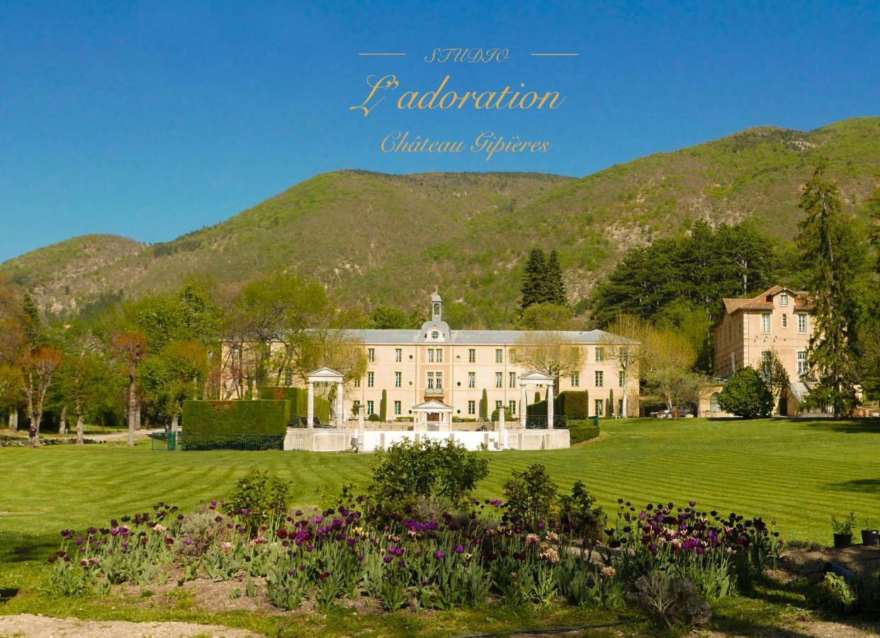 Chateau Des Gipieres Bij De Mont Ventoux Montbrun-les-Bains Bagian luar foto